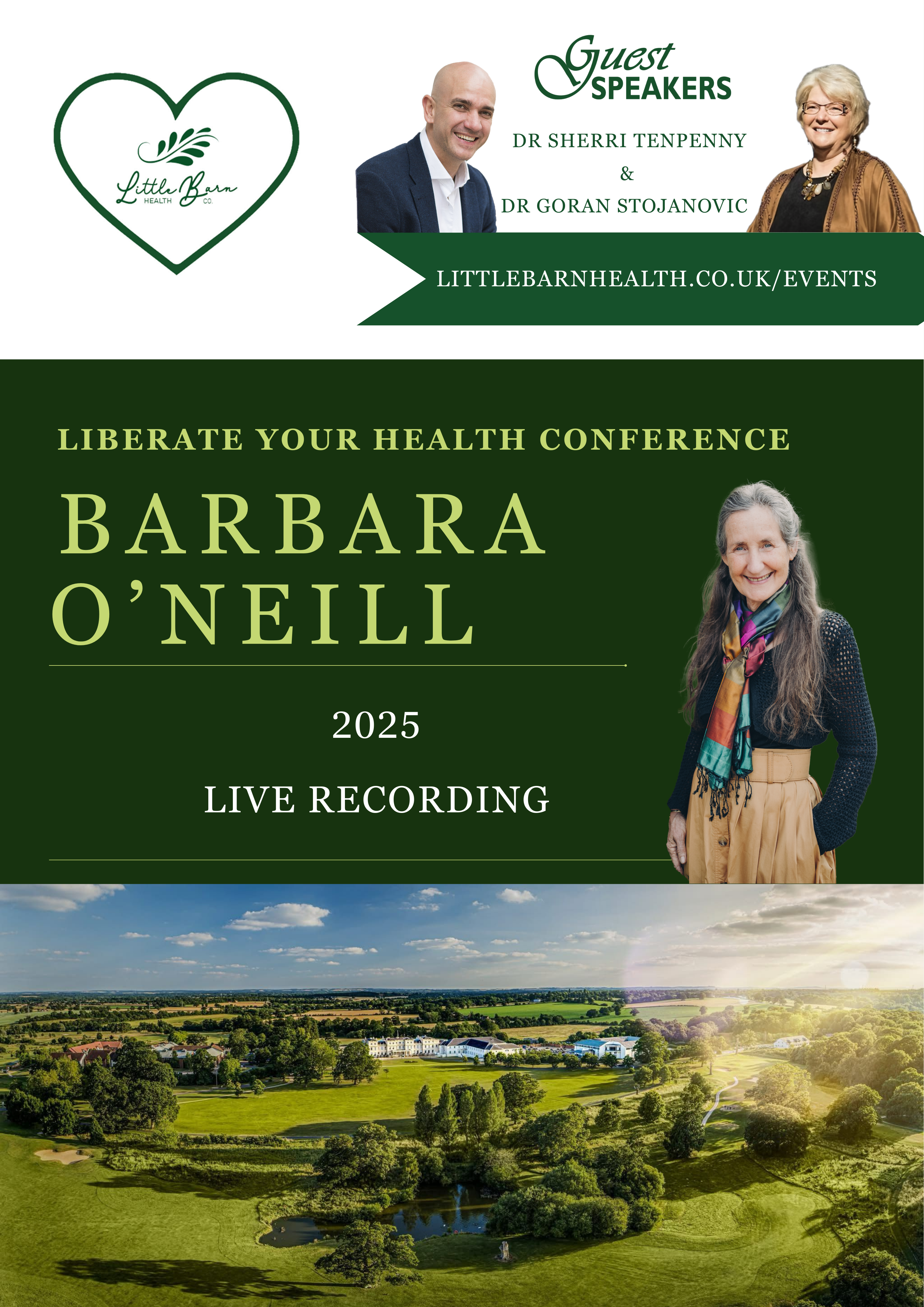 Liberate Your Health 2 Day Conference with Barbara O'Neill, Dr Sherri Tenpenny and Dr Goran Stojanovic 2025 (Recording)