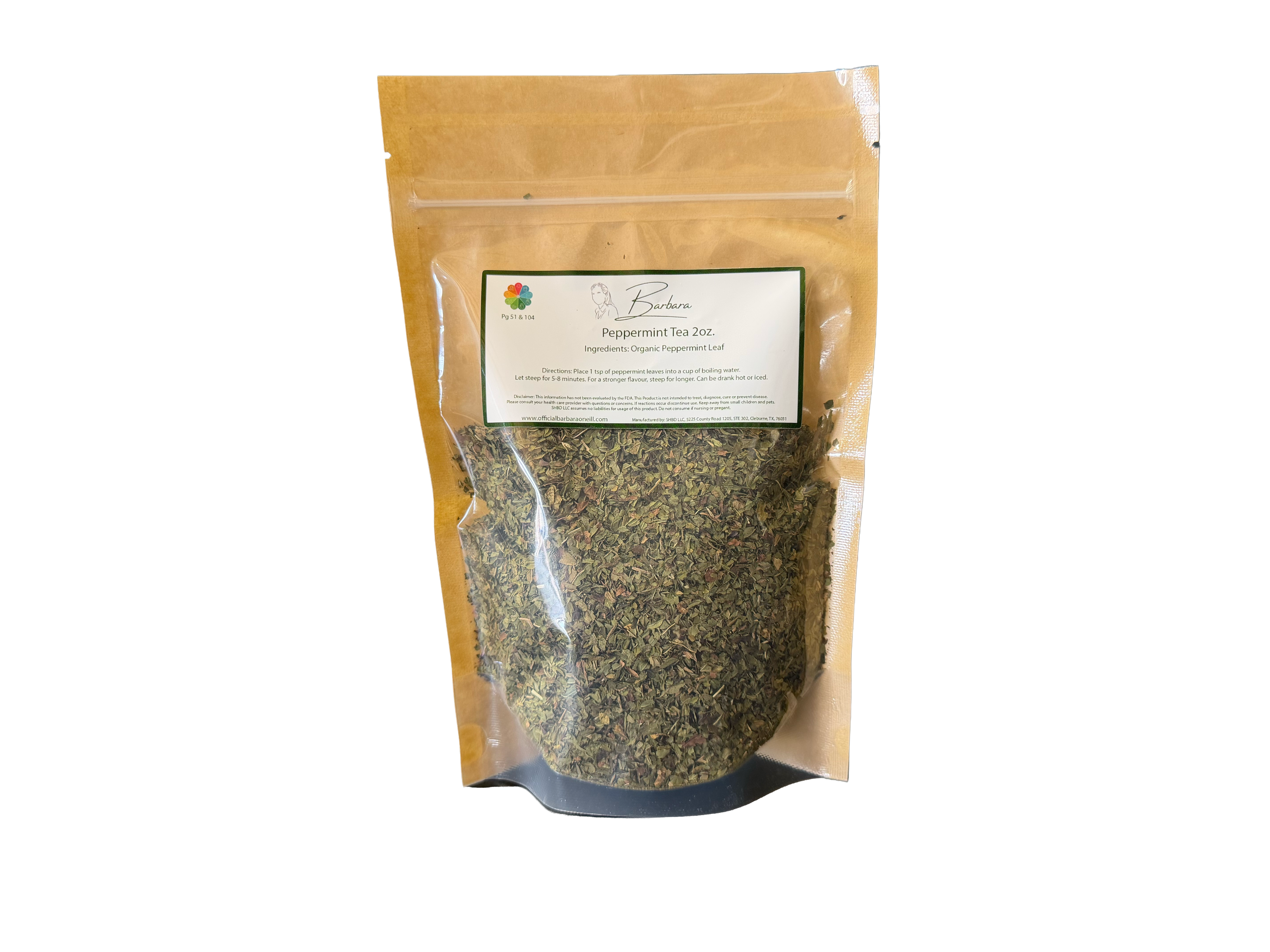 Organic Peppermint Tea - 2oz