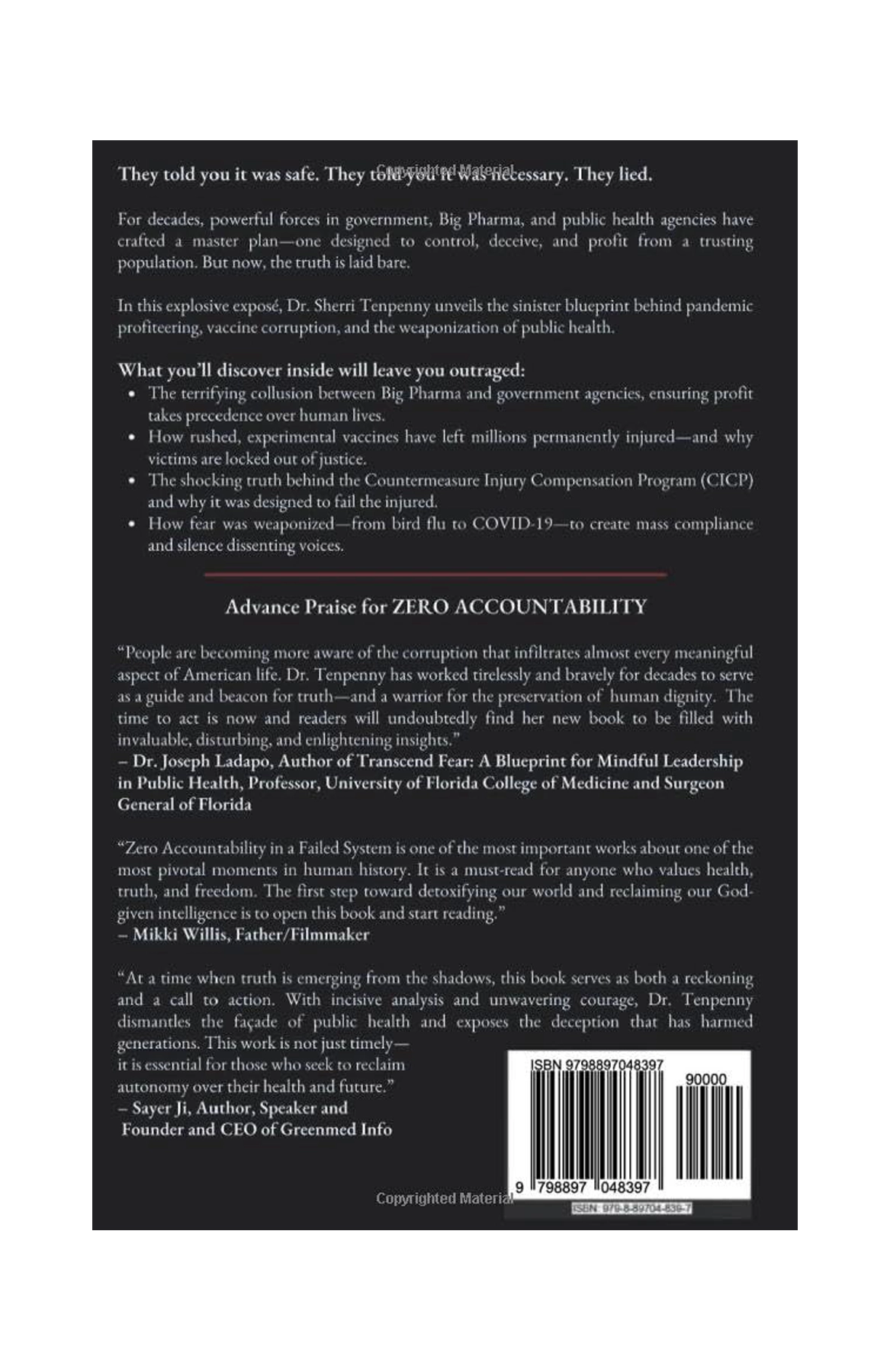 ZERO Accountability in a Failed System - Dr Sherri Tenpenny
