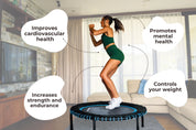Mini Trampoline Rebounder for Adults - Fitness Trampoline