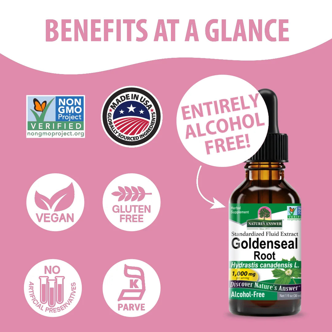 Goldenseal Root Extract - Alcohol Free